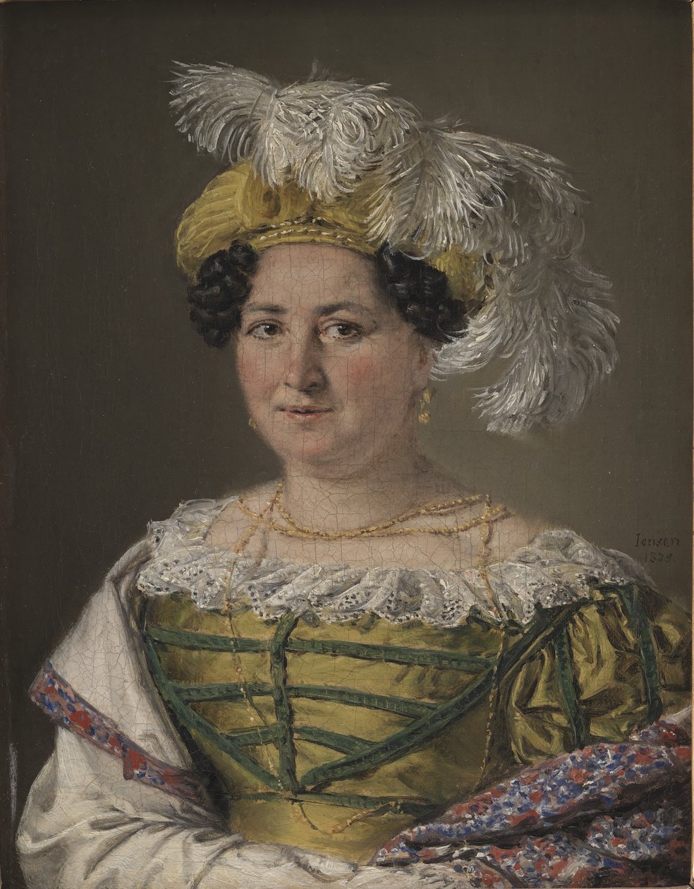 Pauline Hagen asszony portréja alkotó: C.A. Jensen