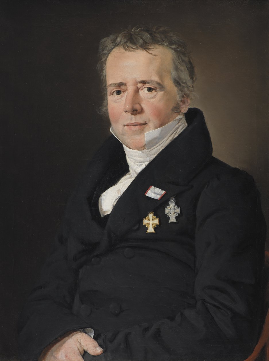 Hans Christian Ørsted tudós portréja alkotó: C.A. Jensen