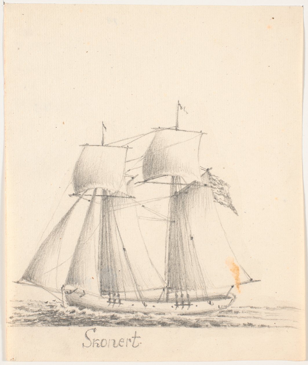 Kétárbocos hajó alkotó: C.A. Lorentzen