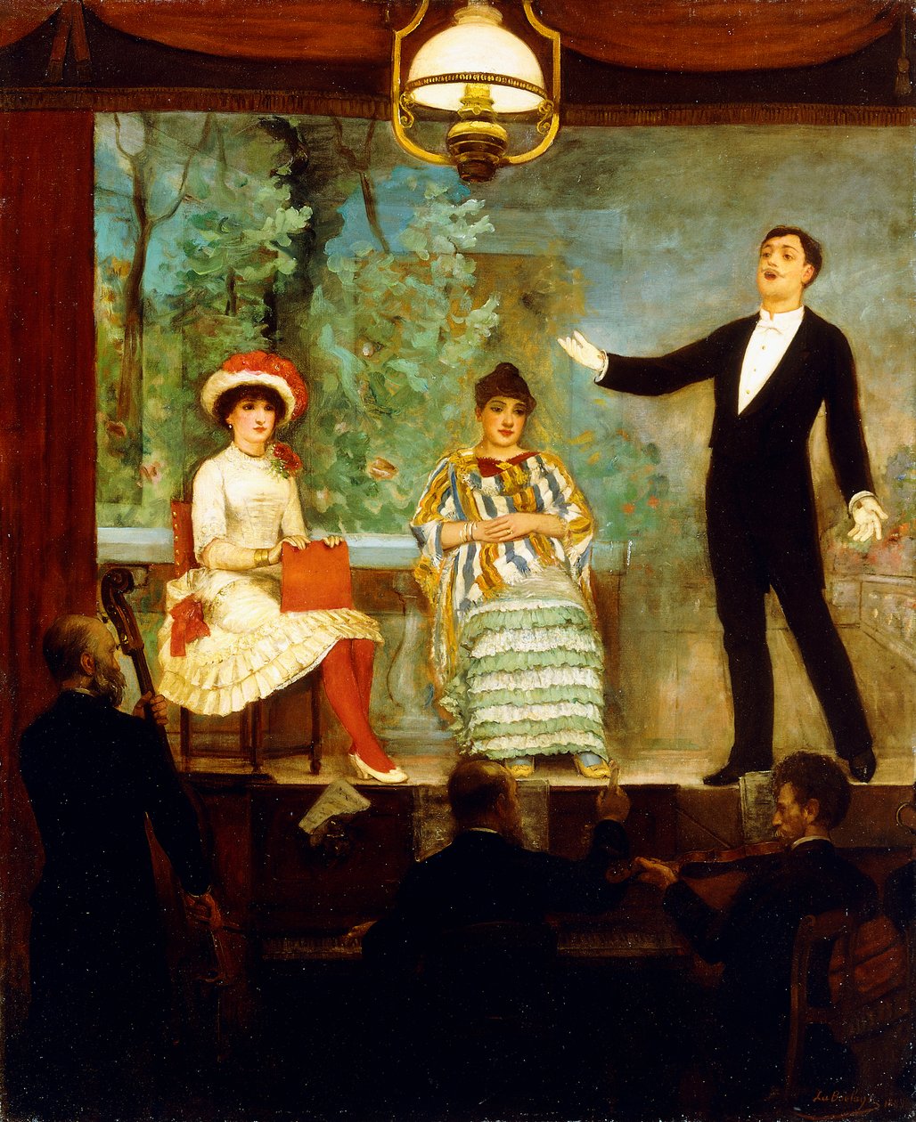 Zeneterem, 1889 alkotó: C.A. Paul de la Boulaye