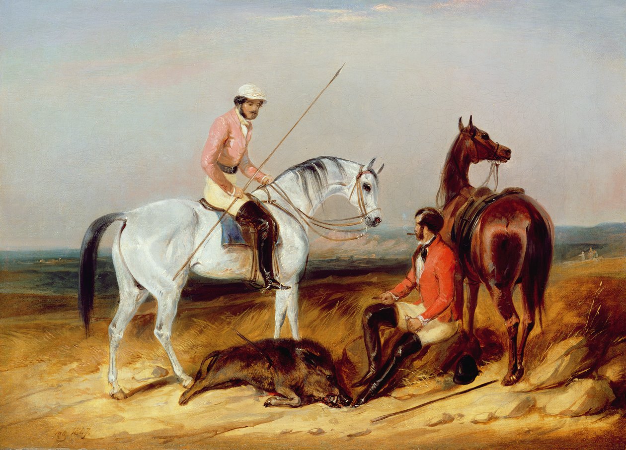 Disznótor, 1847 alkotó: C.B. Spalding