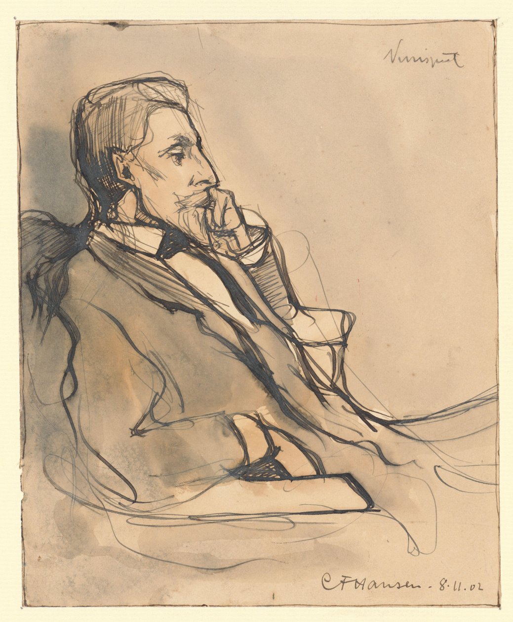 Cornelis van Rooyen portréja alkotó: C.F. Hansen