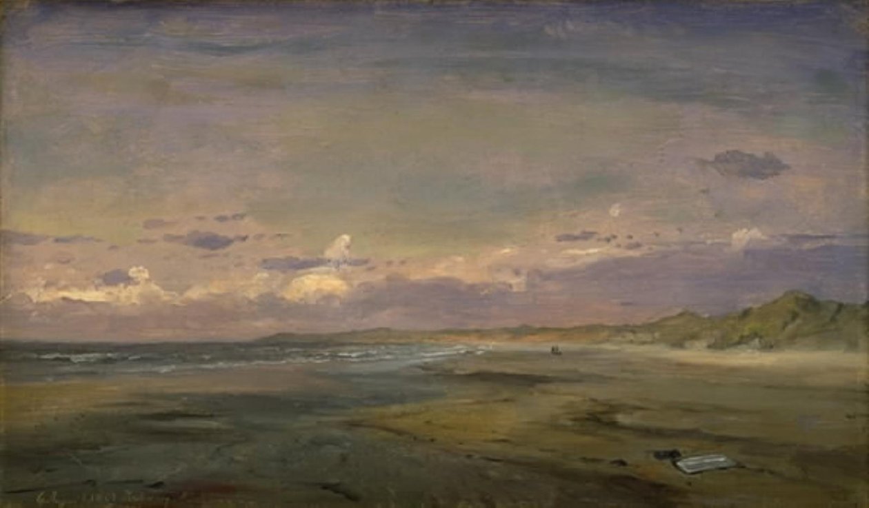Low Beach és homokdűnék. Cattwijk alkotó: C.F. Sørensen