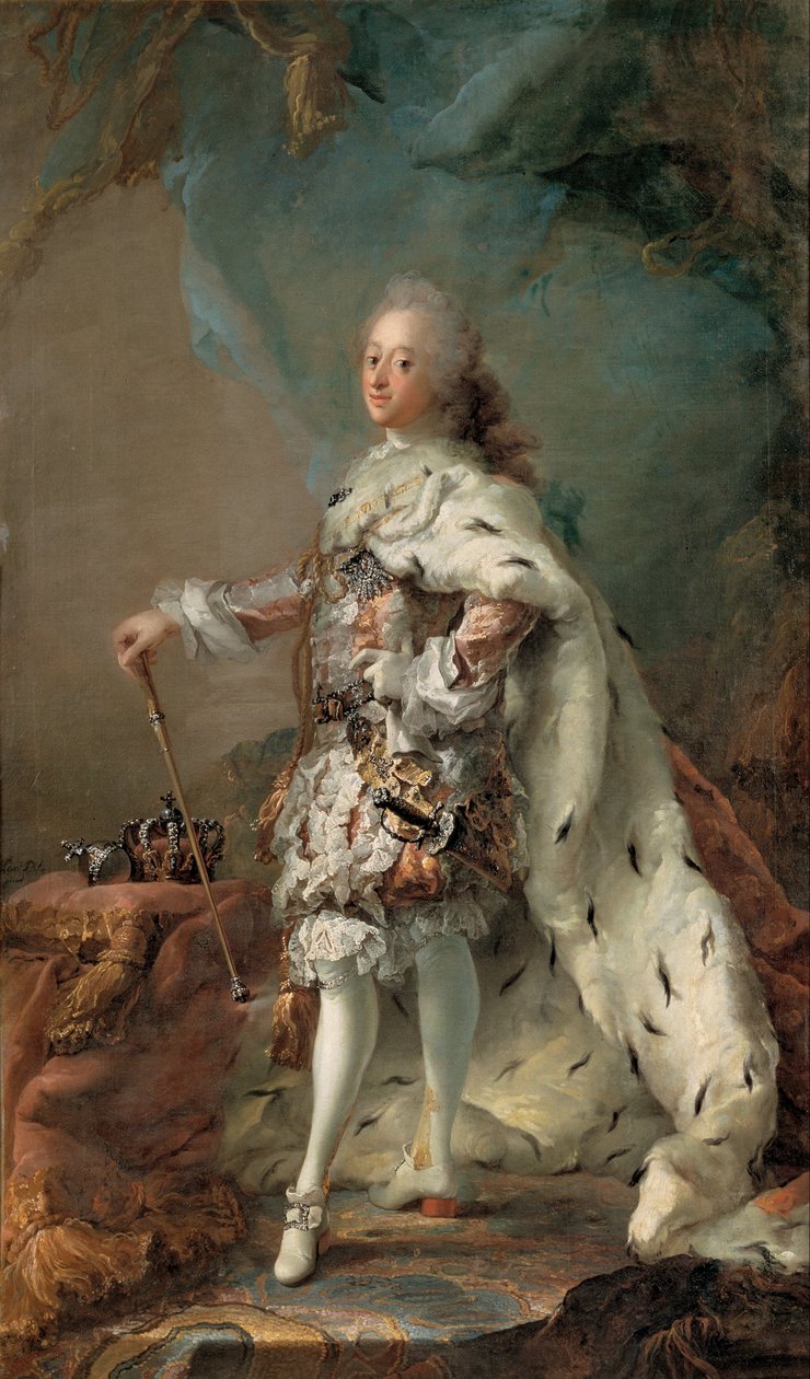 V. Frigyes arcképe kenetköpenyben alkotó: C.G. Pilo