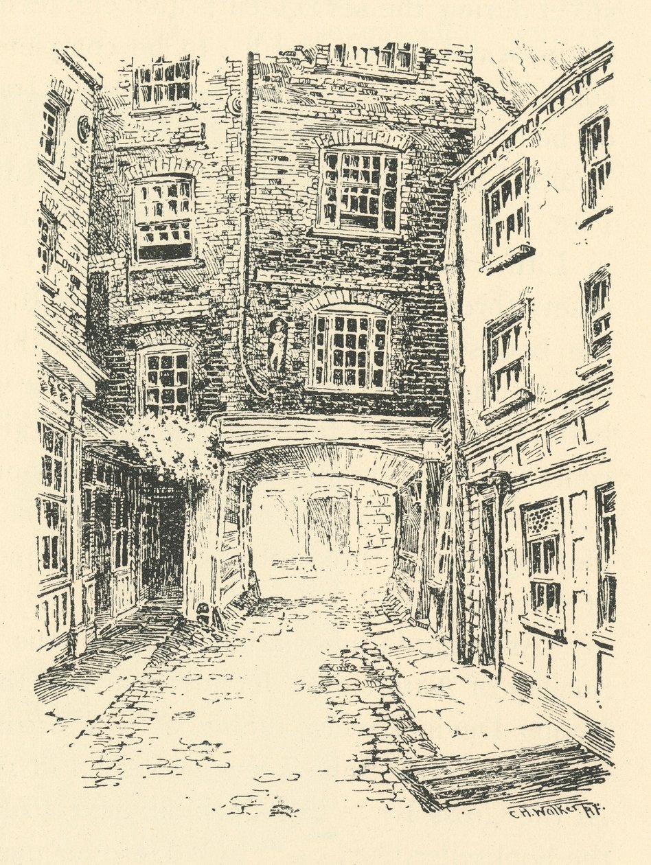 „Old Bell Inn, Holborn”, 18. század, 1925. alkotó: CH Walker