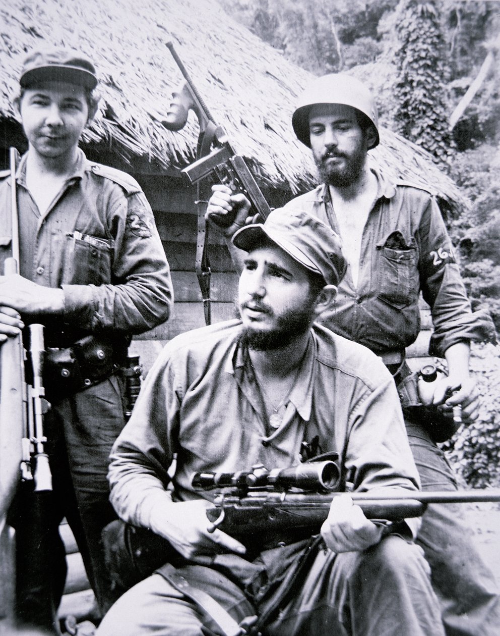 Fidel Castro a Sierra Maestra-hegységben alkotó: J.B. and Brown J. Rowbotham