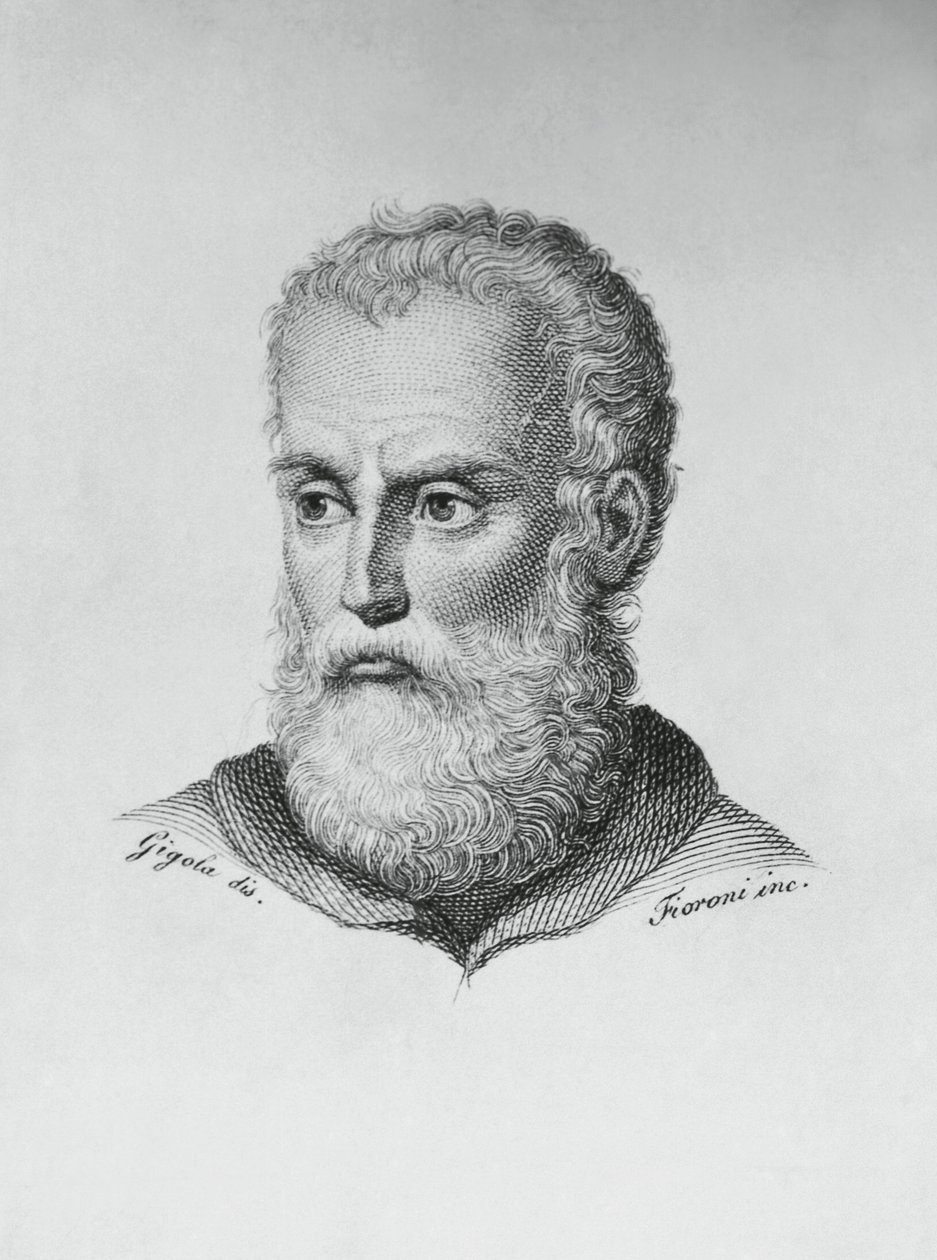 Annibale Caro (1507-1566) olasz író és költő portréja, Ado Fioroni (aktív 1812-1833) metszete Giovanni Battista Gigola (1767-1841) rajza alapján alkotó: J.B. and Brown J. Rowbotham