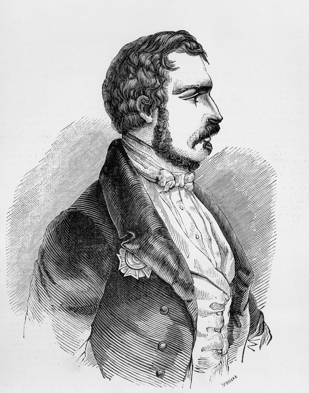 Charles-Louis Napóleon Bonaparte, avagy III. Napóleon (1808-1873), a Második Francia Köztársaság elnökének 1848-tól 1852-ig és a Második Francia Birodalom császárának 1852-től 1870-ig festménye, metszet alkotó: J.B. and Brown J. Rowbotham