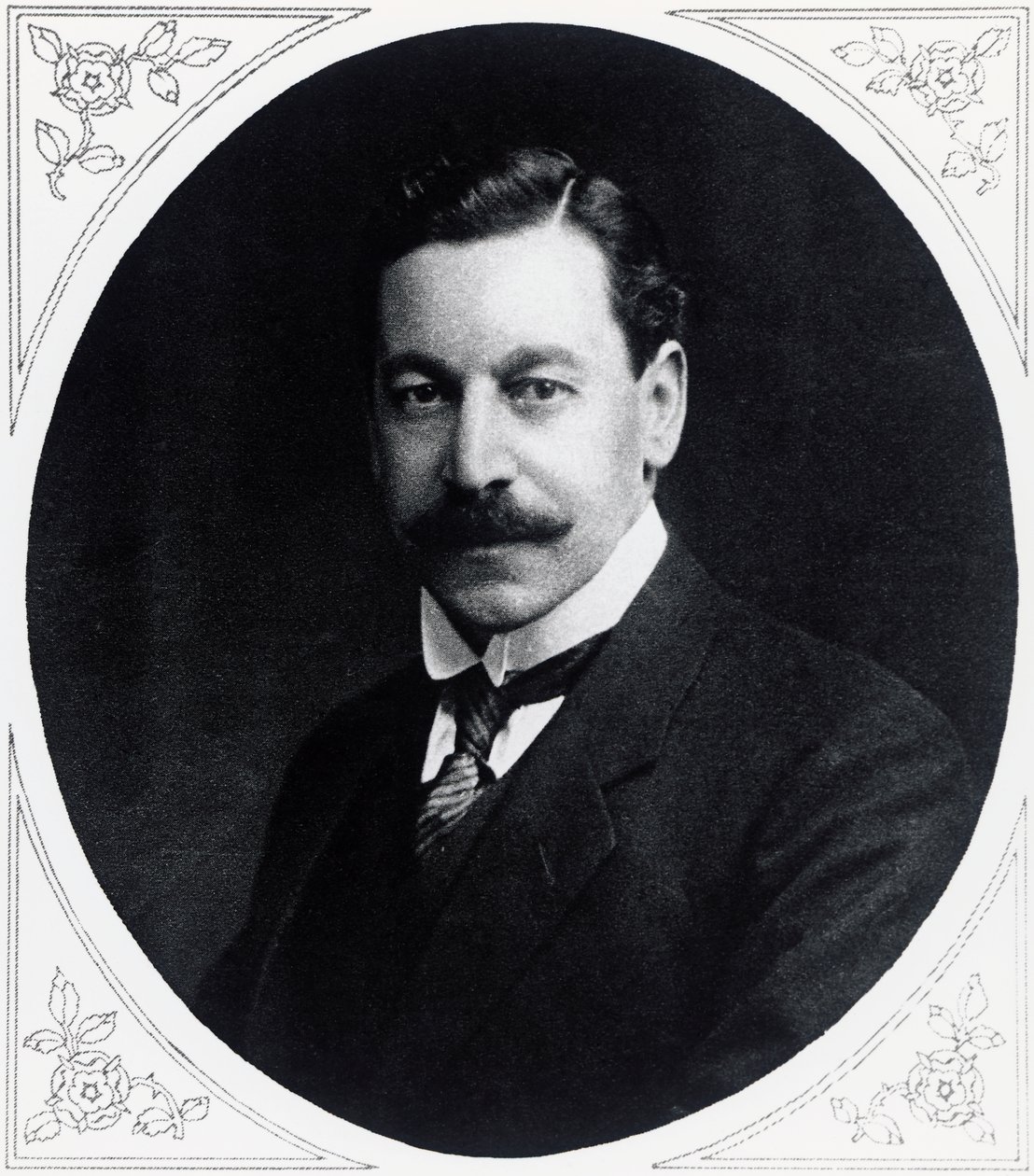 Herbert Samuel (1870-1963) angol politikus portréja az Illustrated War Newsból, január 19. alkotó: J.B. and Brown J. Rowbotham