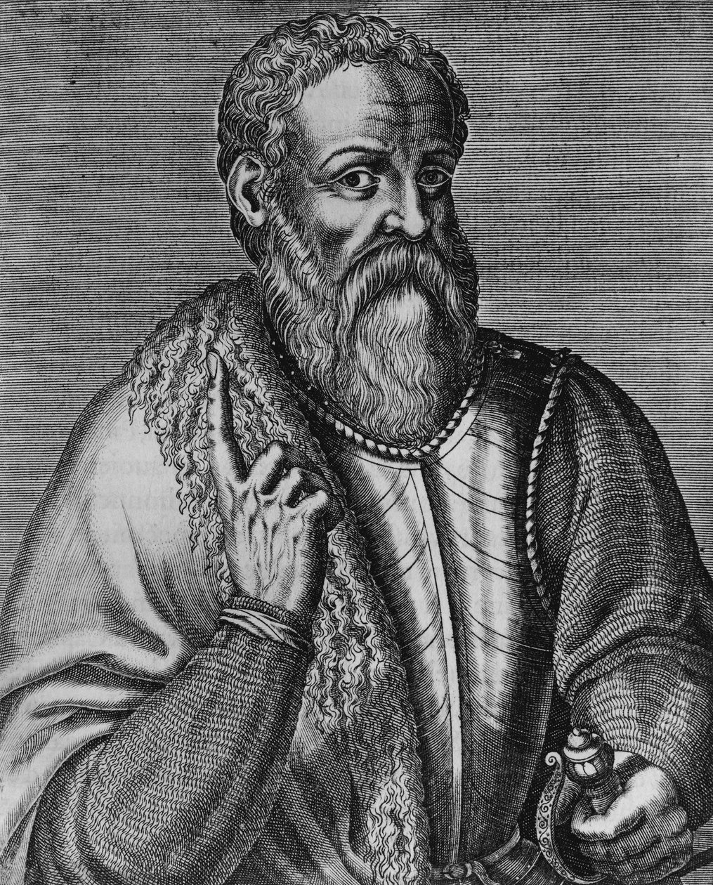 Hernan Cortes (1485-1547), spanyol konkvisztádor portréja, metszet alkotó: J.B. and Brown J. Rowbotham