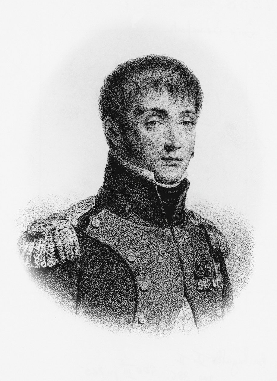 Louis Bonaparte (1778-1846), francia katona és 1806-1810 közötti holland király portréja, metszet alkotó: J.B. and Brown J. Rowbotham