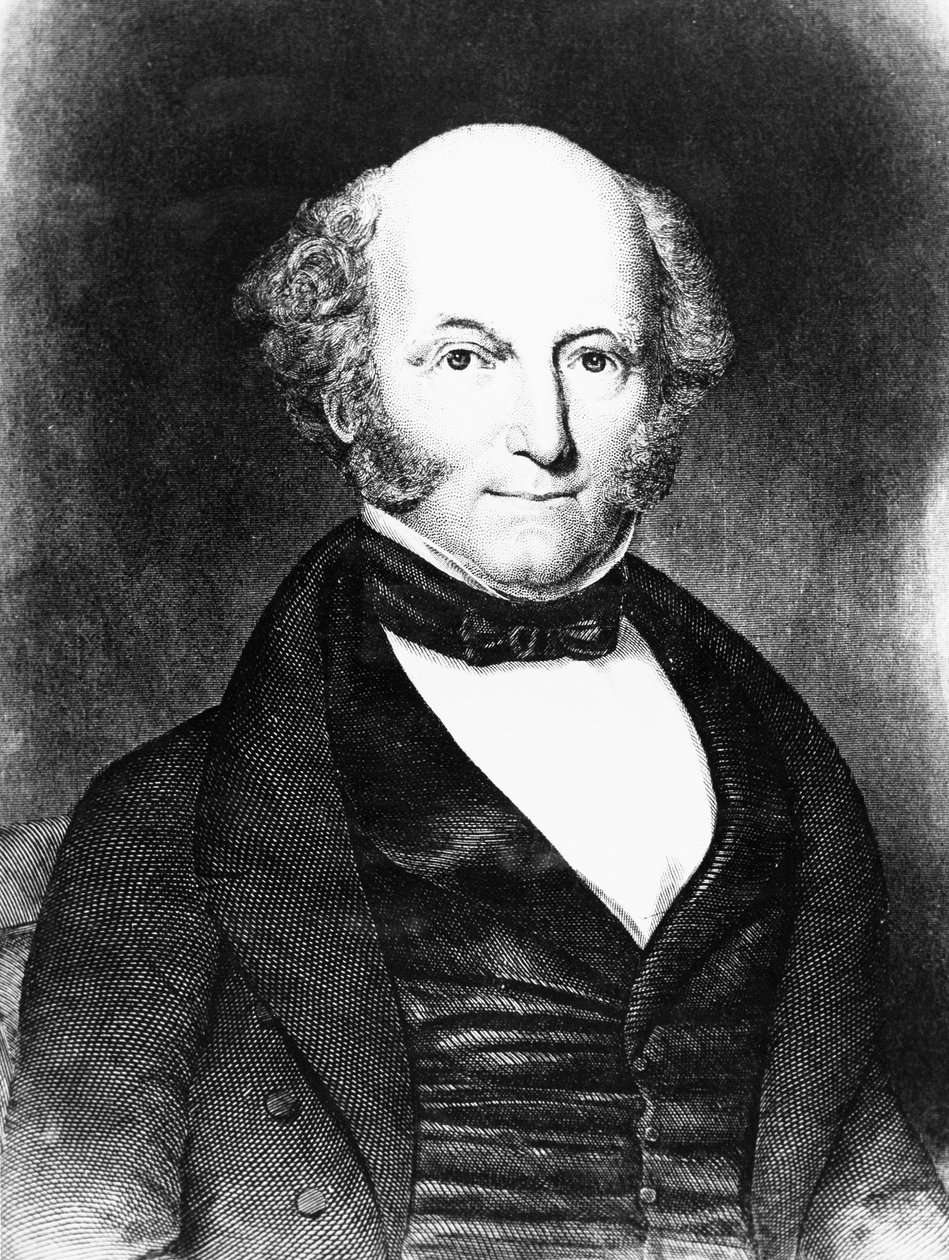 Martin Van Buren (1782-1862), amerikai ügyvéd és politikus portréja, aki 1837 és 1841 között az Egyesült Államok 8. elnökeként szolgált, metszet alkotó: J.B. and Brown J. Rowbotham
