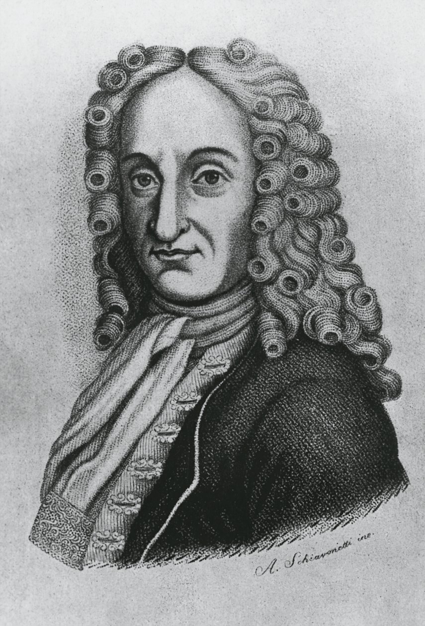Pietro Antonio Michelotti (1673-1740) olasz orvos és iatromatematikus portréja, Schiavonetti metszet alkotó: J.B. and Brown J. Rowbotham