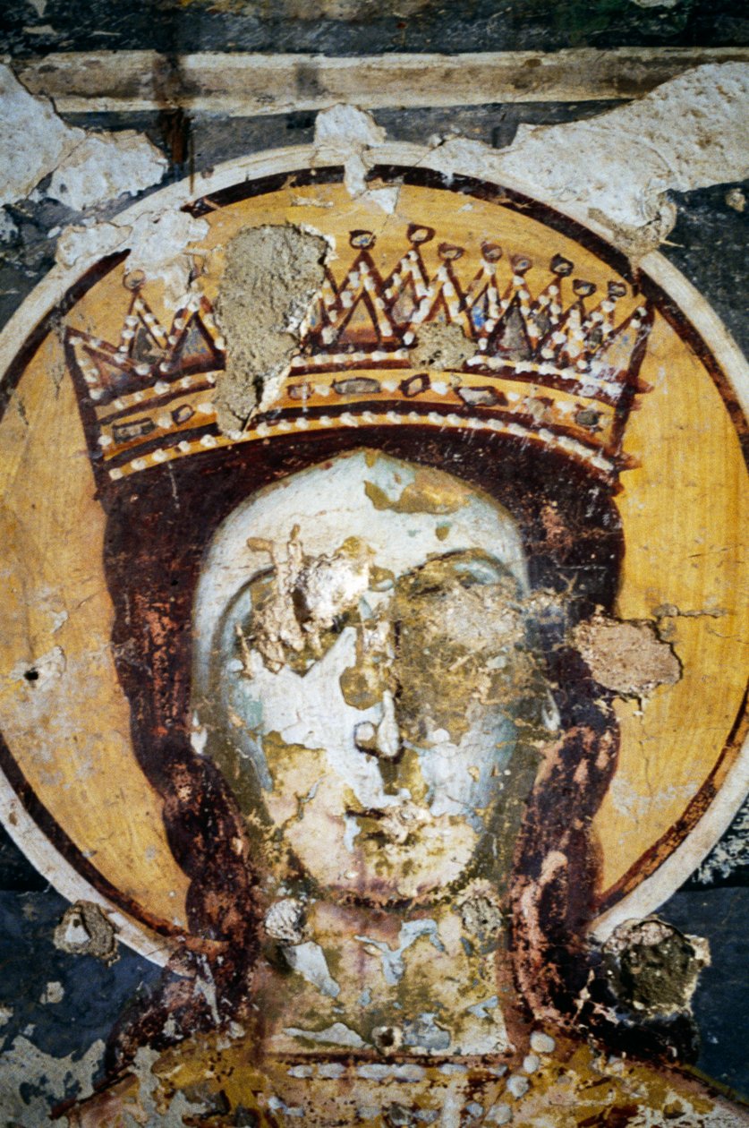 Szent, freskó az Agios Ioannis Prodromos templomban alkotó: J.B. and Brown J. Rowbotham