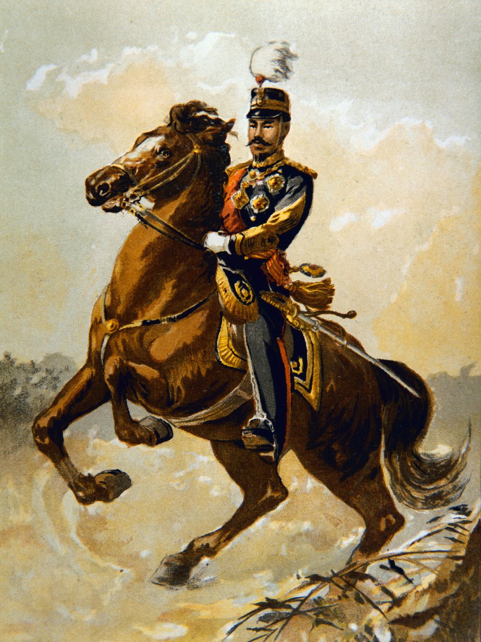 A japán császár 1904-ben (színes litográfia) alkotó: J.B. and Brown J. Rowbotham