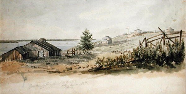 Fort Henry, Kingston, Ontario, Kanada, 1832. szeptember 8. (akvarell papíron) alkotó: C.J. Gibson