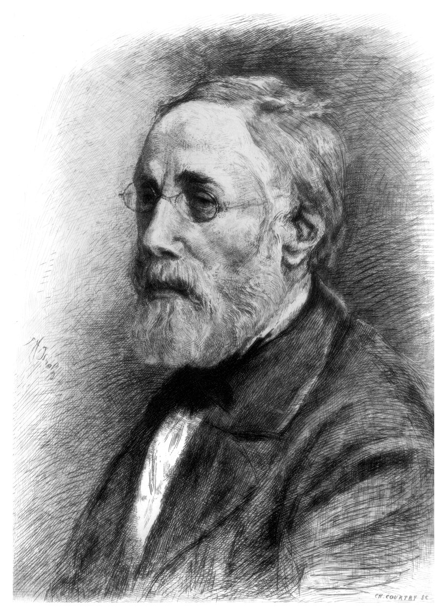 Jozef Israels, holland művész, 1880-1882. alkotó: CL Courtry