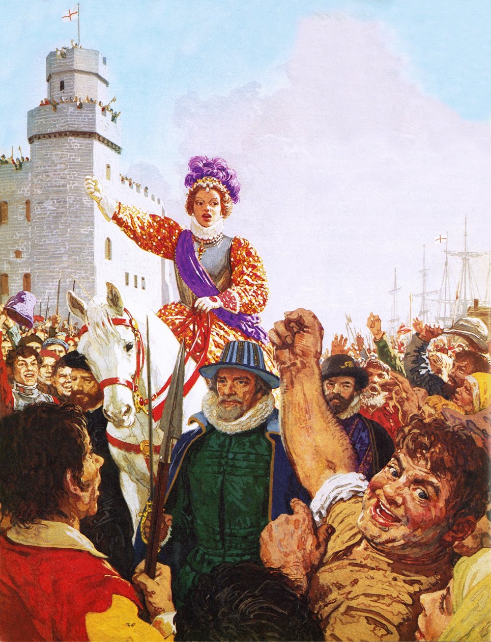I. Erzsébet királynő Armada-beszéde alkotó: C.L. Doughty
