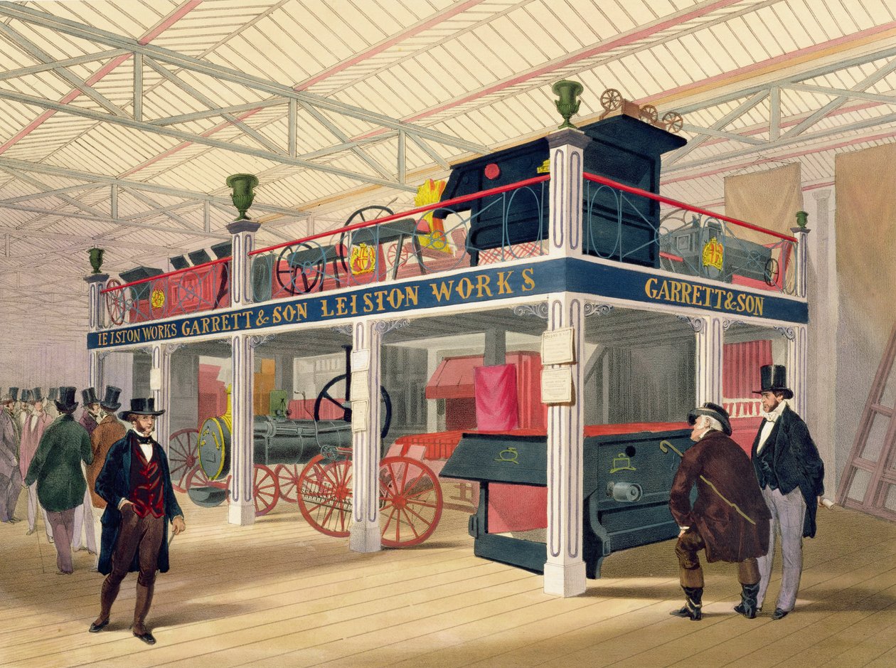 Crystal Palace, a mezőgazdasági udvar (színes litó) alkotó: C.T. Dolby