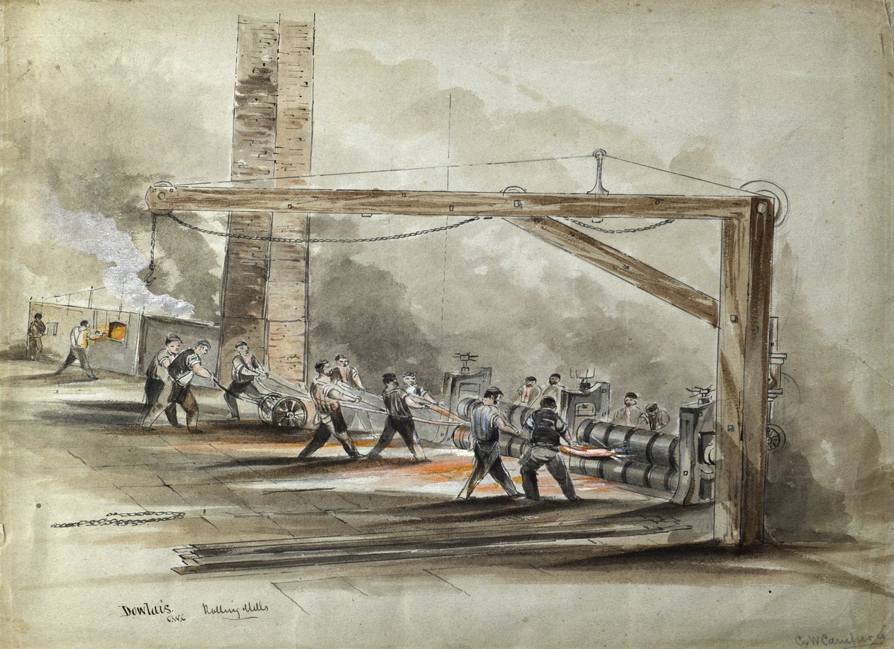 Dowlais Rolling Mills alkotó: C.W. Campion