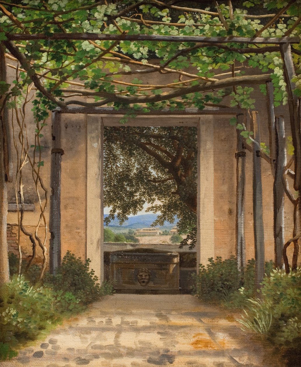 Pergola, Olaszország alkotó: Christoffer Wilhelm Eckersberg