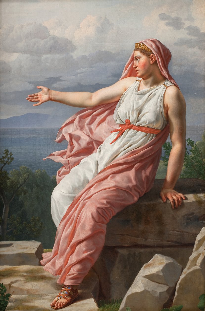 Alcyone búcsúzik a férjétől. Ovidius Metamorfózisaiból, XI. ének alkotó: Christoffer Wilhelm Eckersberg