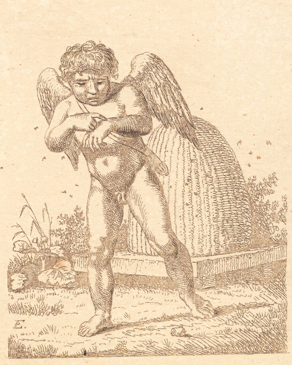 Amort megharapott egy méh alkotó: Christoffer Wilhelm Eckersberg