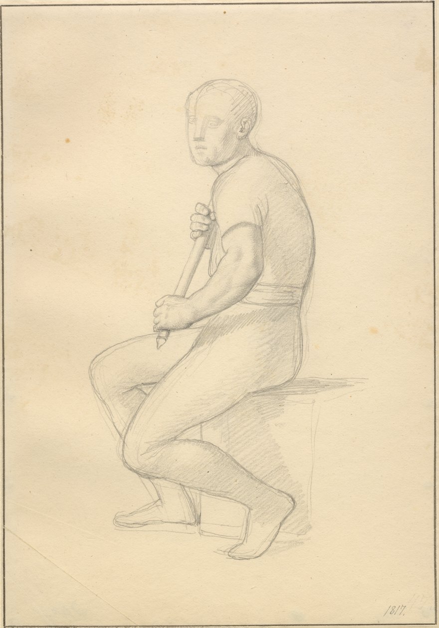 Balder halála – tanulmány Thornak. alkotó: Christoffer Wilhelm Eckersberg