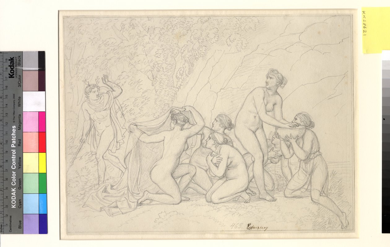 Diana és Actaeon. alkotó: Christoffer Wilhelm Eckersberg