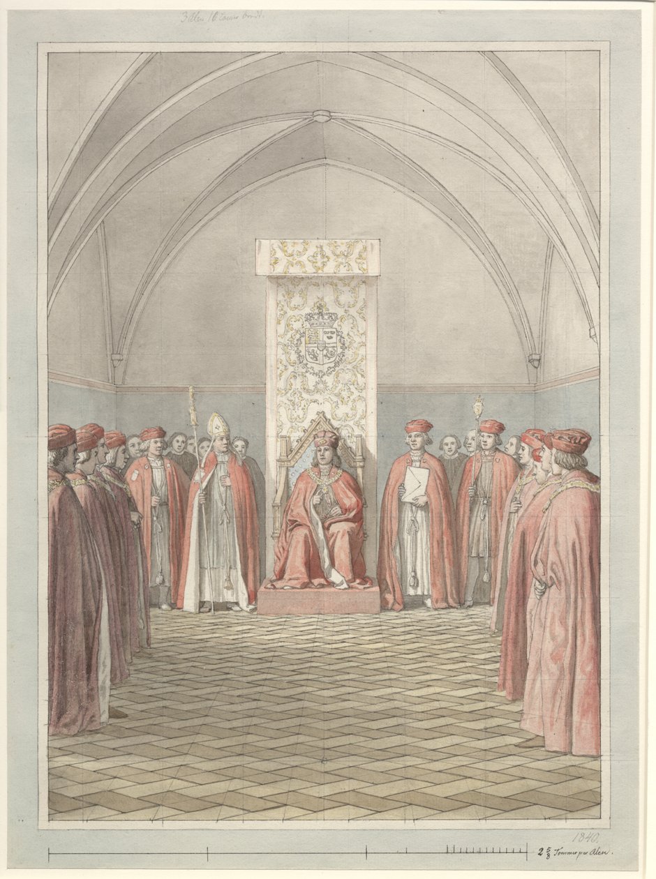 Az Elefánt Rend alapítása alkotó: Christoffer Wilhelm Eckersberg