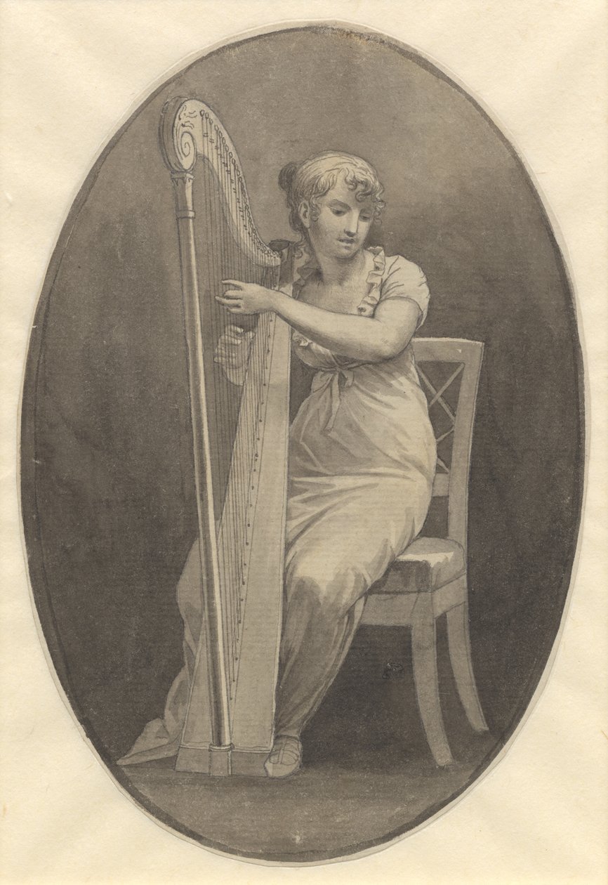 Hárfán játszó hölgy alkotó: Christoffer Wilhelm Eckersberg