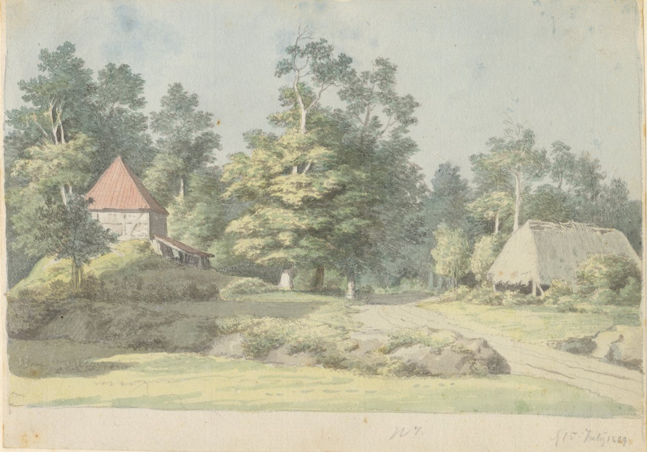 Egy téglagyár Mønben alkotó: Christoffer Wilhelm Eckersberg