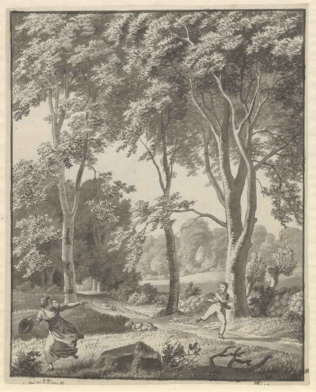 A svendstrupi erdőből alkotó: Christoffer Wilhelm Eckersberg