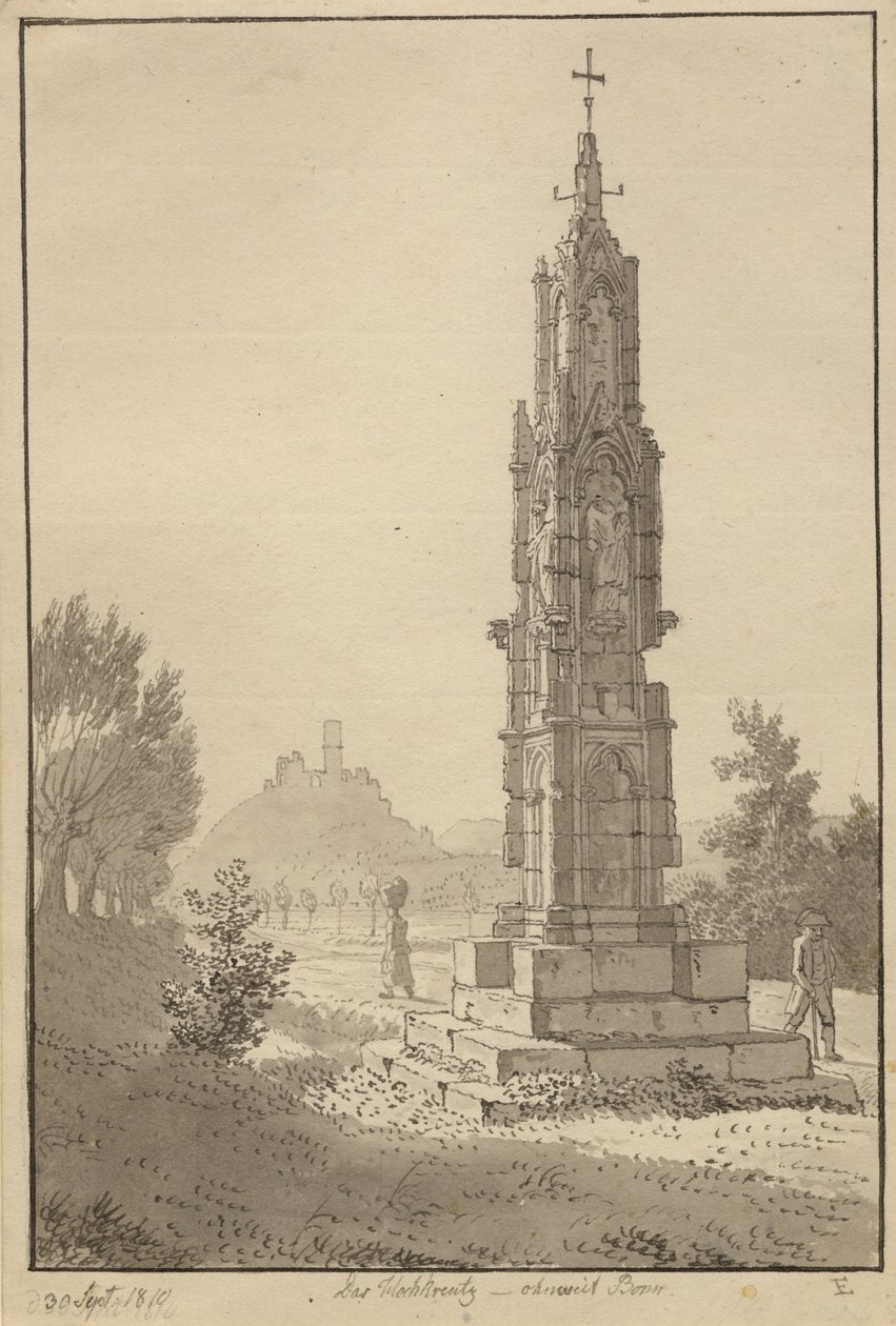 Hochkreuz Bonn közelében alkotó: Christoffer Wilhelm Eckersberg