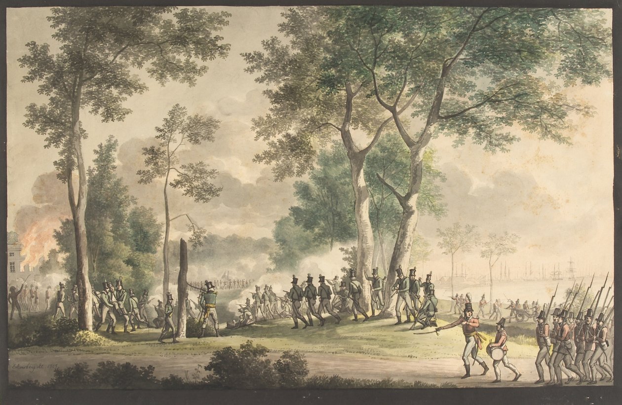 Az életvadászok eredménye Classen kertjében 1807. augusztus 31. alkotó: Christoffer Wilhelm Eckersberg