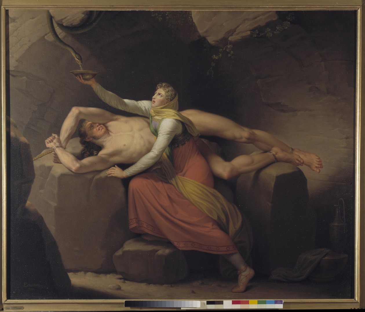 Loki és Sigyn alkotó: Christoffer Wilhelm Eckersberg