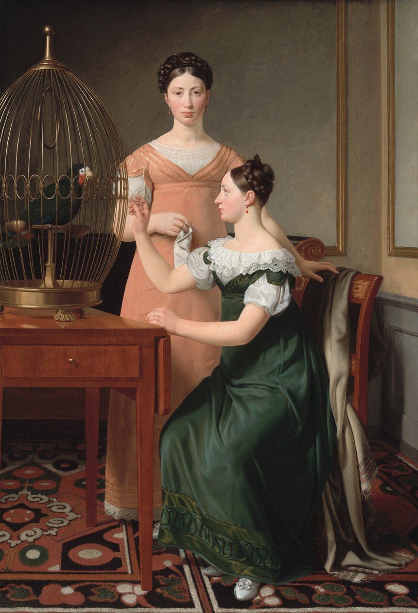 Mendel Levin Nathanson idősebb lányai, Bella és Hanna alkotó: Christoffer Wilhelm Eckersberg