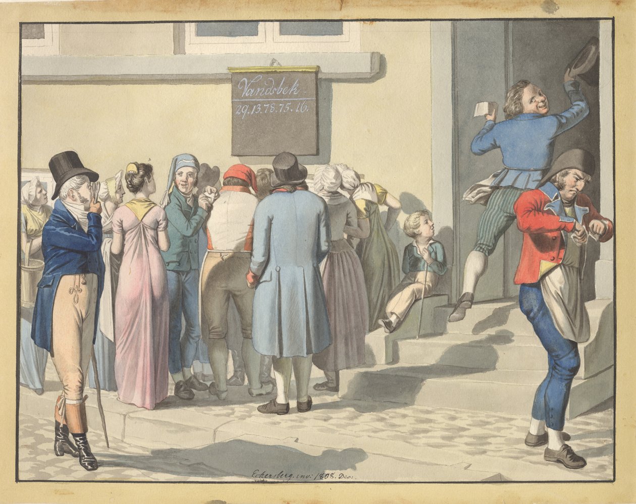 A lottóügynökségen kívül alkotó: Christoffer Wilhelm Eckersberg