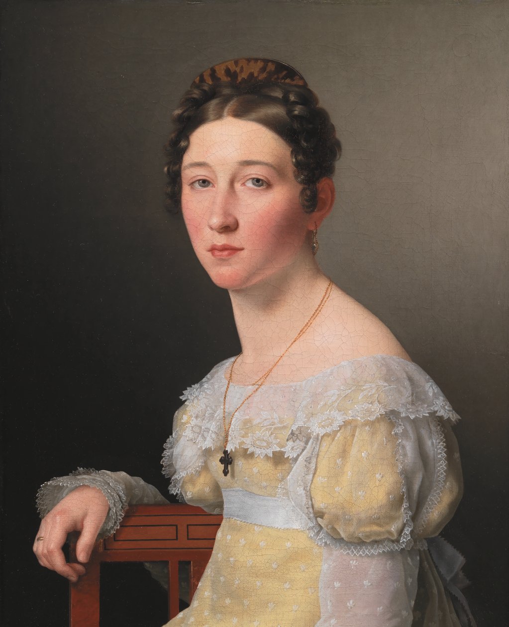 Emilie Henriette Massmann portréja, Frederik Wilhelm Caspar von Benzon jegyese alkotó: Christoffer Wilhelm Eckersberg