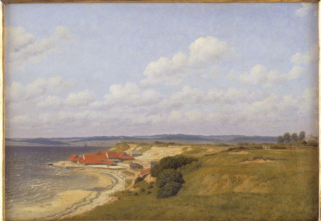 Renbjærg Tileworks a Flensburg Fiordtól alkotó: Christoffer Wilhelm Eckersberg
