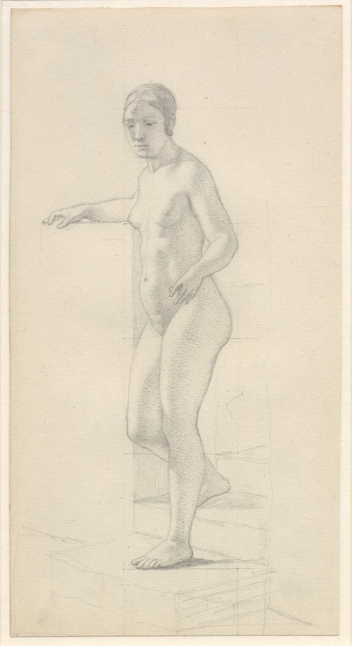 Álló női modell alkotó: Christoffer Wilhelm Eckersberg