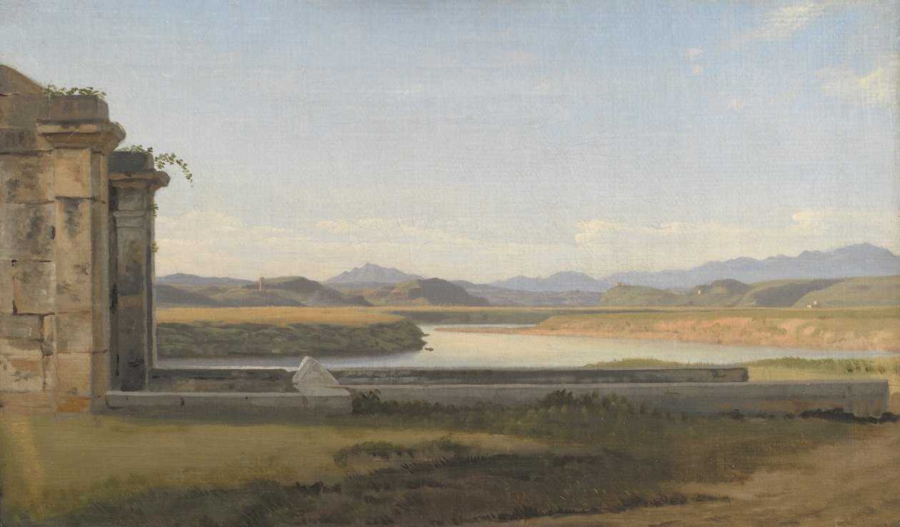 Kilátás a Fontana Acetosa, Róma alkotó: Christoffer Wilhelm Eckersberg