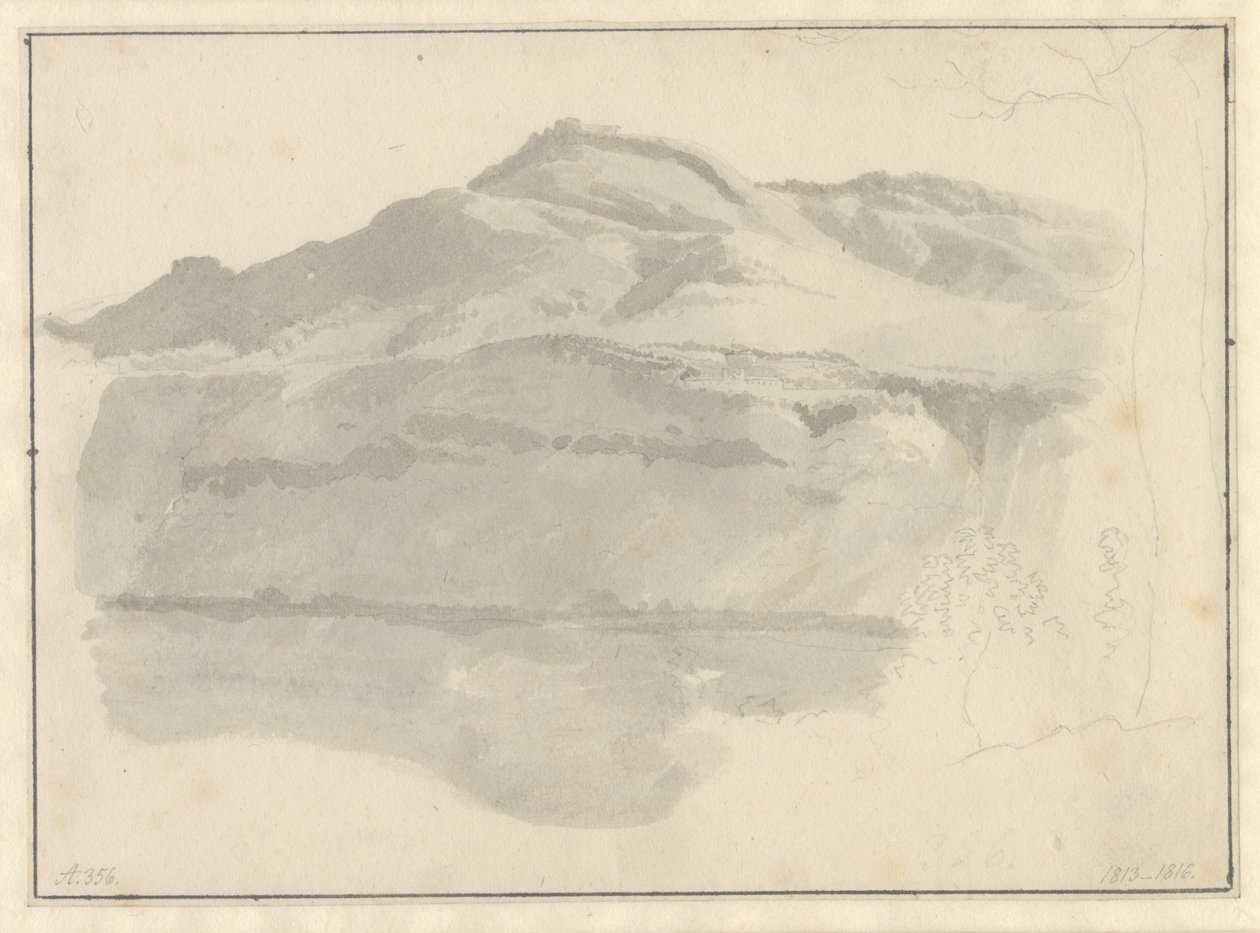 Kilátás az Albano-tóra alkotó: Christoffer Wilhelm Eckersberg