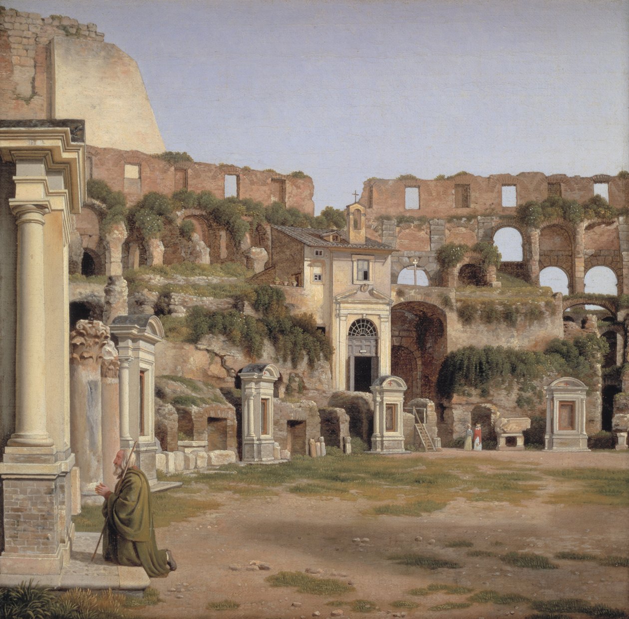 Kilátás a Colosseum belsejére alkotó: Christoffer Wilhelm Eckersberg