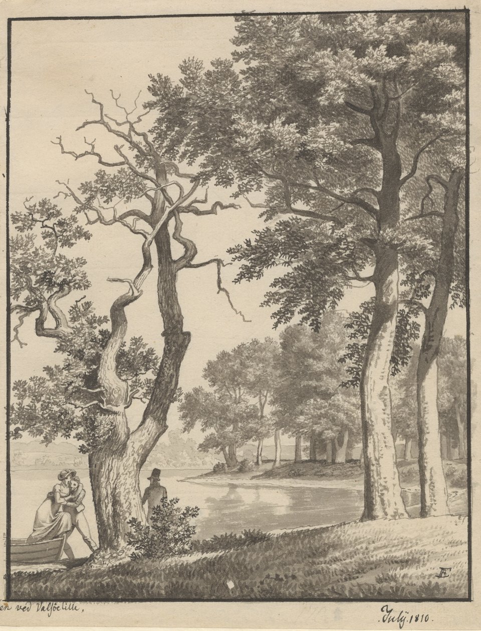 A sziget Valsøelille-ben, 1810. július alkotó: Christoffer Wilhelm Eckersberg