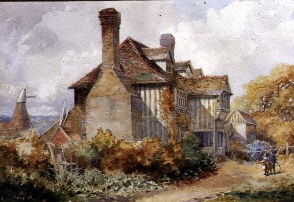 AB0227 Vidéki táj, Kent alkotó: C.W. Fethergill