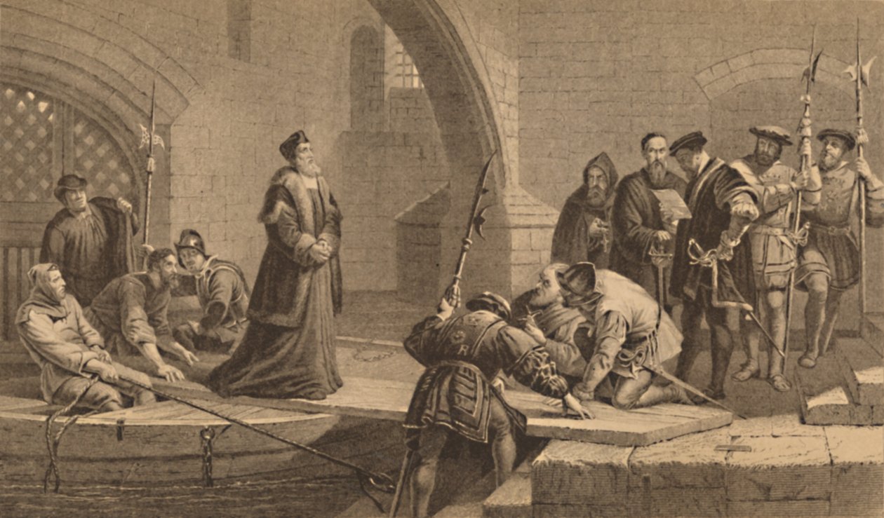 „Cranmer az áruló kapujában”, 1886 alkotó: CW Sharpe