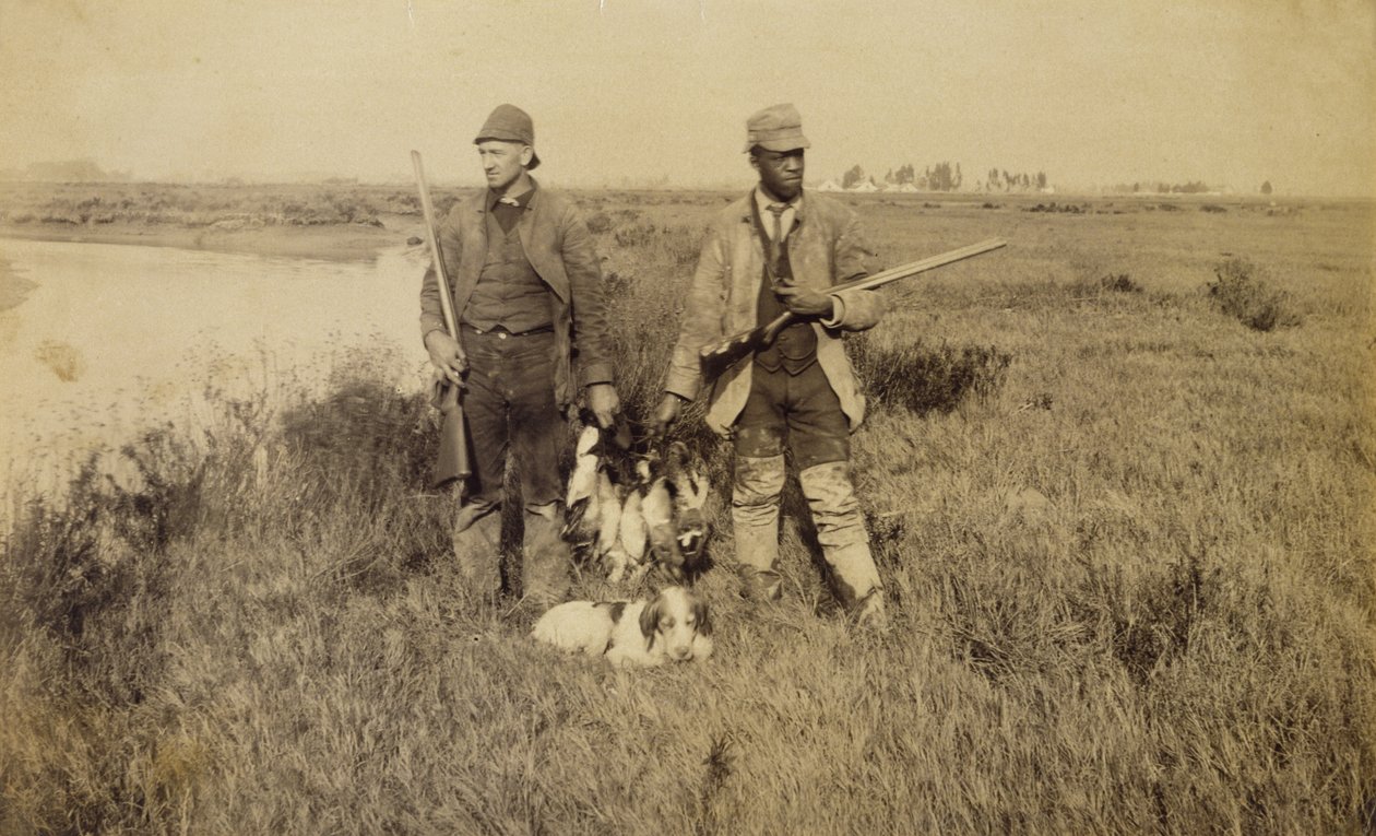 Kacsa szezon vége, Turks Island, Kalifornia, 1885 (albumén ezüst nyomat) alkotó: C. A. Plummer
