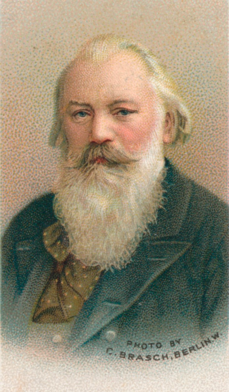 Johannes Brahms 1833-1897 német zeneszerző és zongoraművész, 1911 alkotó: C Brasch