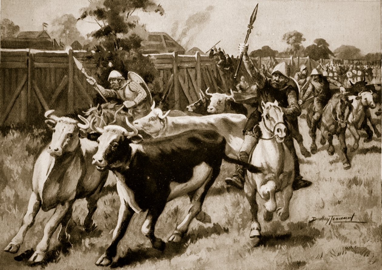 Az ethanduni csata után (Edington), 878, illusztráció a „Hutchinson